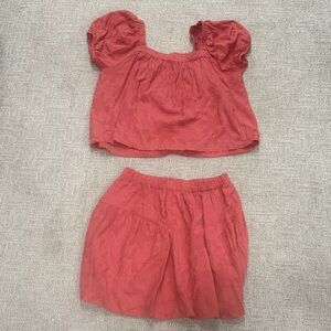 Splendid Coral Textured Garment